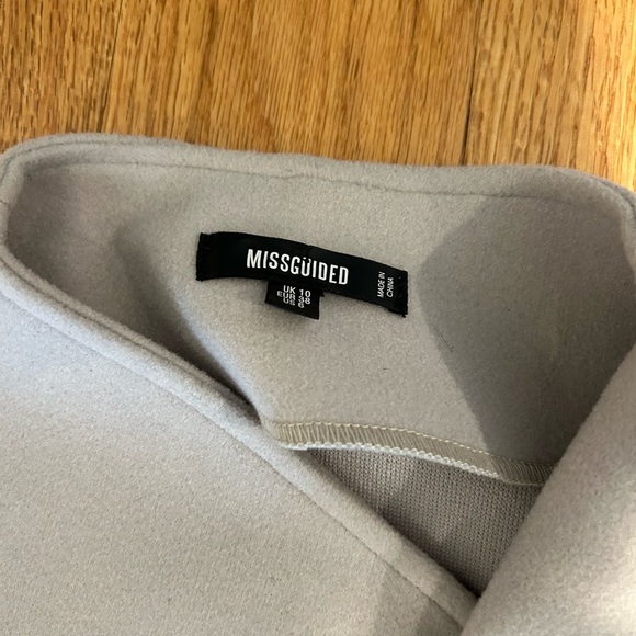 Chic Light Gray Belted Coat - Picture 5 of 10